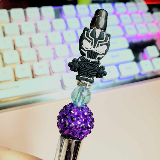 Panther Silicone Beaded Pen