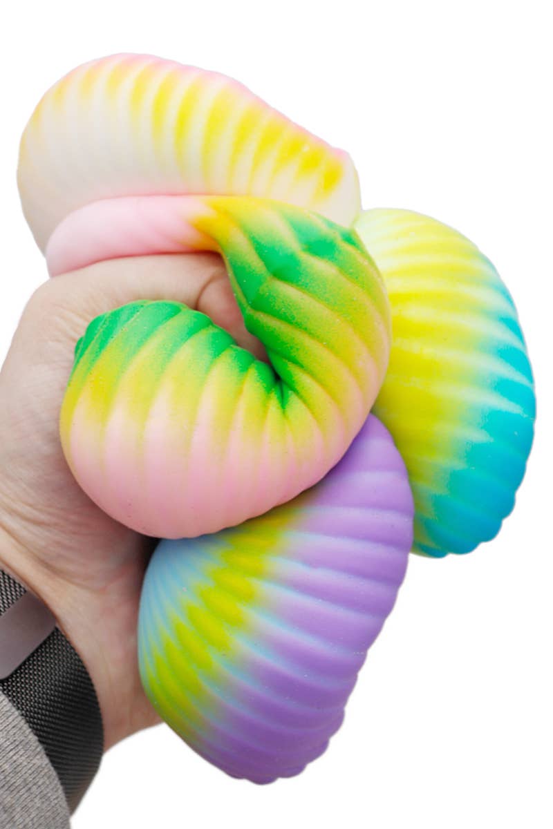 Seashell Clam Fluffy Slime Filled Squishy Toy