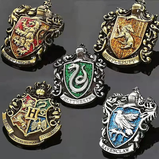 5 Piece Lapel Pin Set, Hogwarts and House Crests