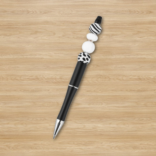 Animal Print Silicone Beaded Pen