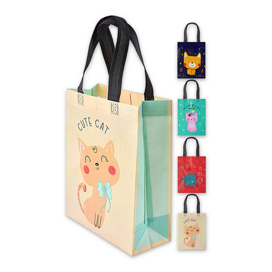 cute animals assorted prints reusable gift bags