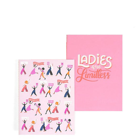 Ladies are Limitless Lined Journals, 2 pack