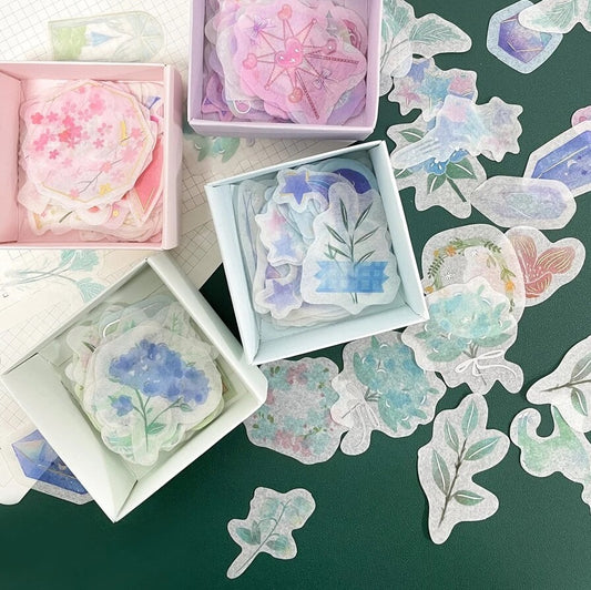 70 pcs Floral Washi Stickers