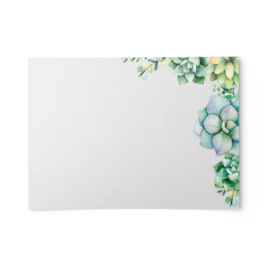 Succulents Note Cards Set of 10 (4" x 6")