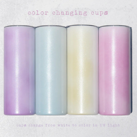 Color Changing Tall Travel Cups