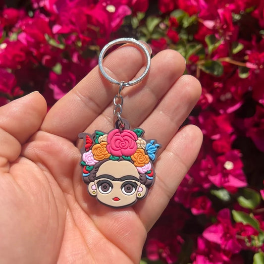 Frida Kahlo Silicone Keychain