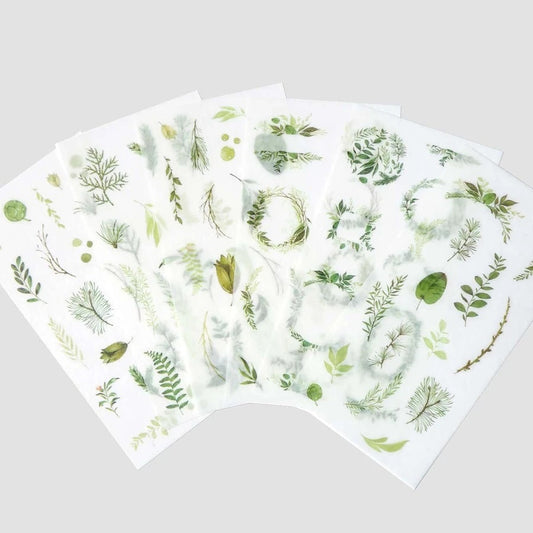 Leaf Pattern Washi Stickers