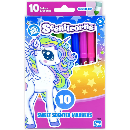 SCENTICORNS® Scented Stationery Super Tip Scented Markers 10ct.