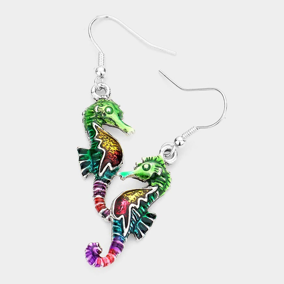 Colorful Seahorse Earrings