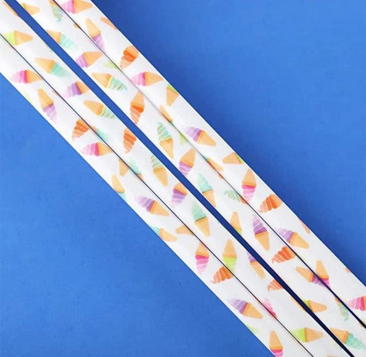 Ice Cream Cone Reusable Straws