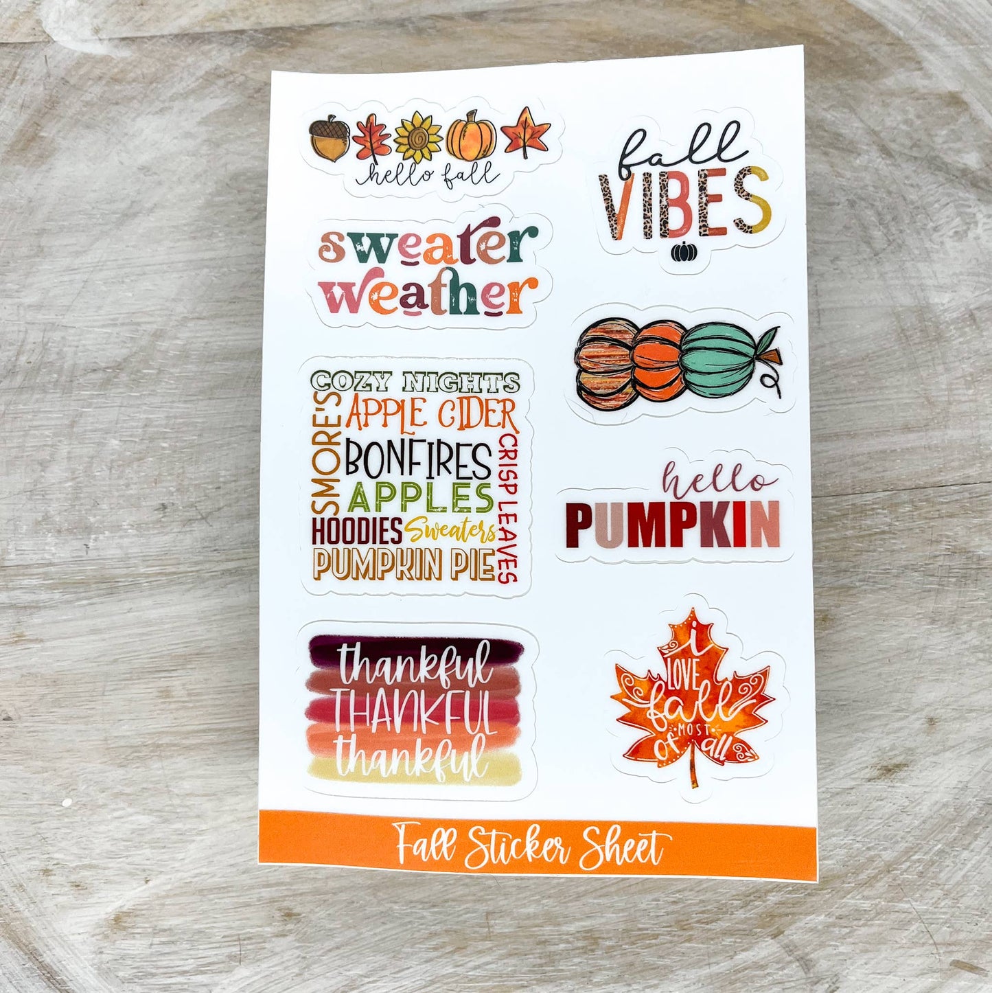 Fall Sticker Decals - Laptop Decal Set