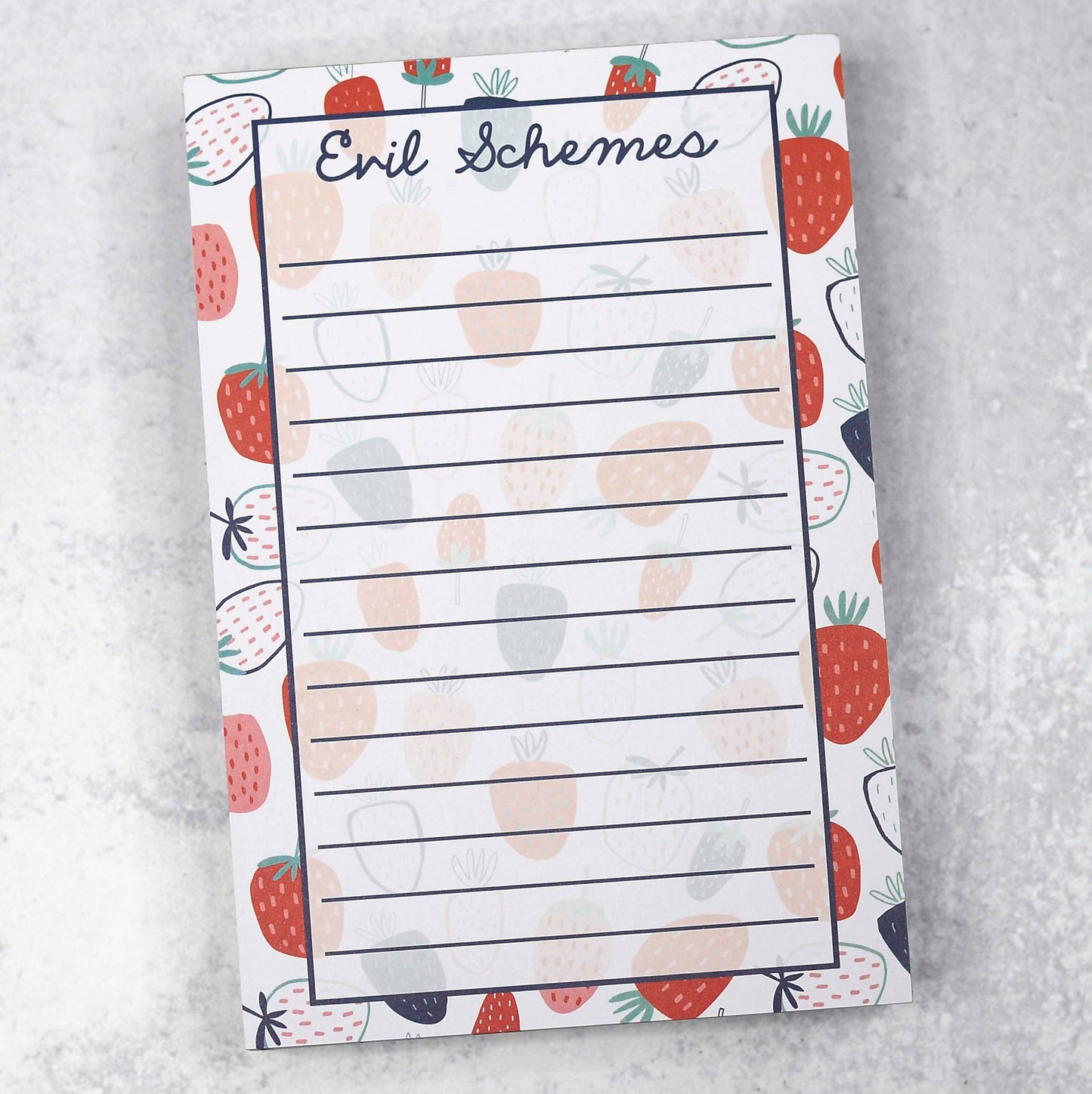 Evil Schemes/Strawberry Notepad