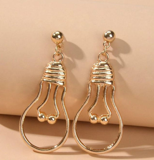 lightweight lightbulb shaped earrings